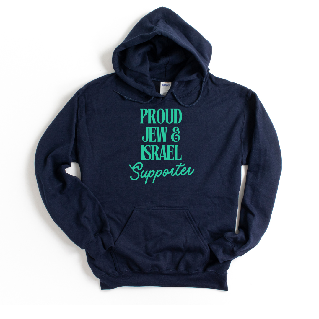 Proud Jew & Israel Supporter Uni Hoodie - 0