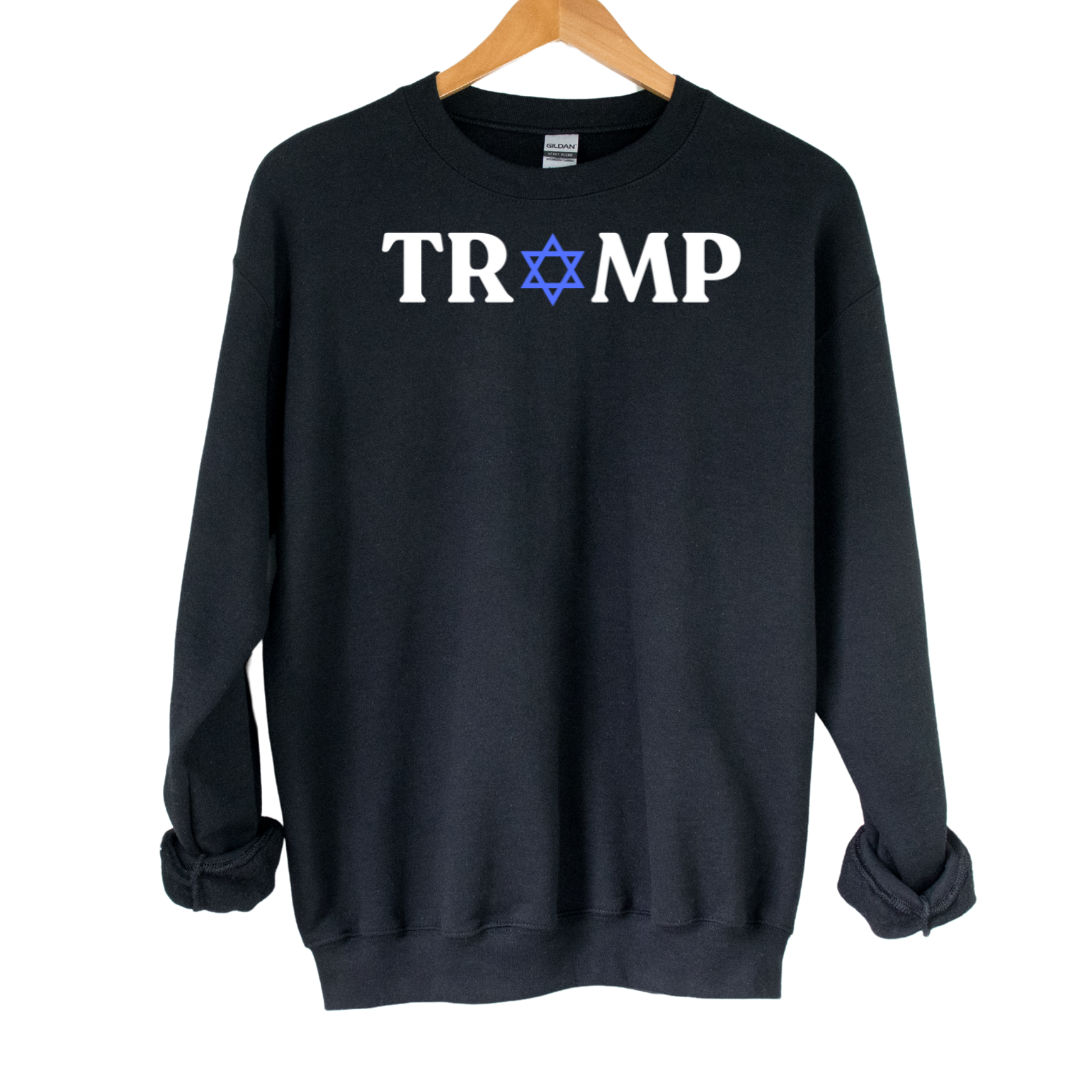 Trump Jewish Star Uni Crewneck Sweatshirt - 0