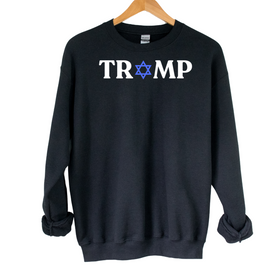 Trump Jewish Star Uni Crewneck Sweatshirt - 0