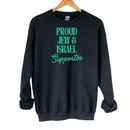 Proud Jew & Israel Supporter Crewneck Sweatshirt-1