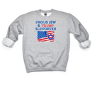 Proud Jew & Trump Supporter Crewneck Sweatshirt-1