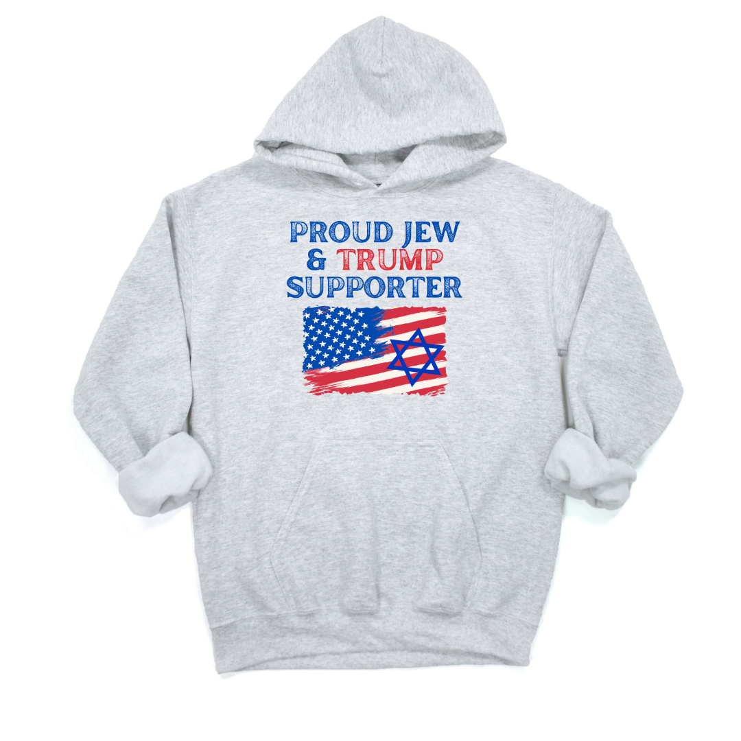 Proud Jewish Trump Supporter Uni Hoodie - 0